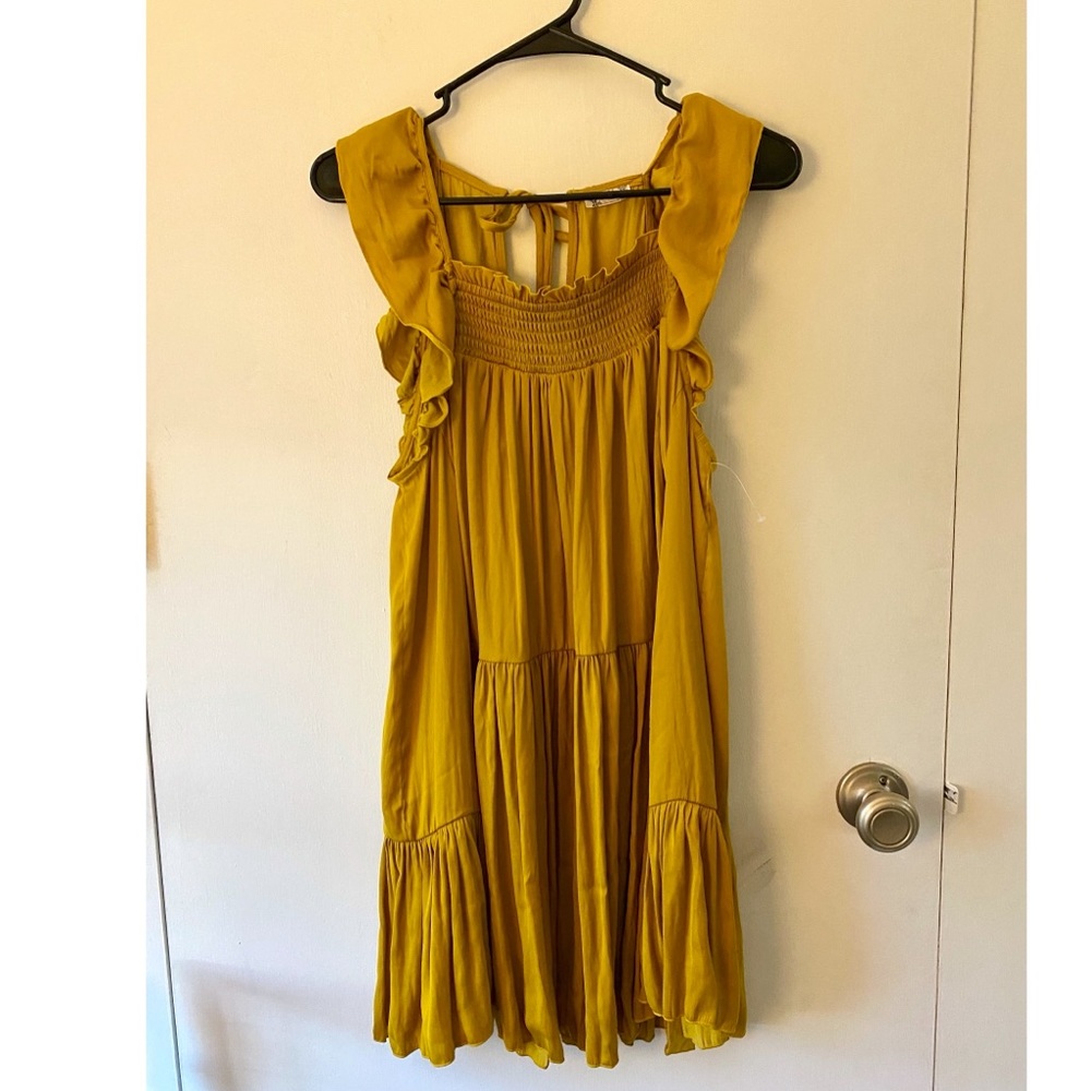 NWOT Free People Yellow Dress